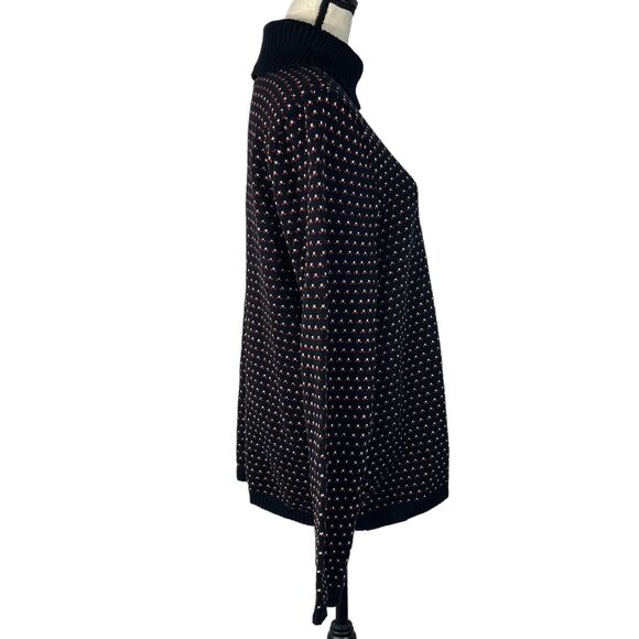 Karen Scott XX-Large Turtleneck Sweater Tight Knit Long Sleeve Stretch Black New - Picture 3 of 8